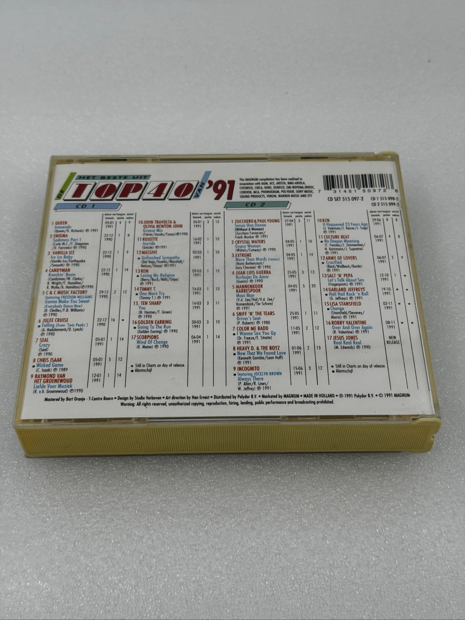 O Melhor Das Top 40 De '91 - Coleção de CDs – photo 2